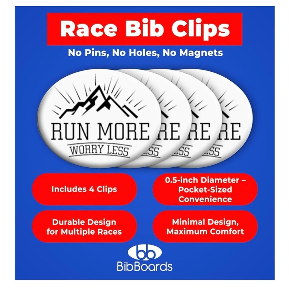 BibBoards Race Bib Clips
